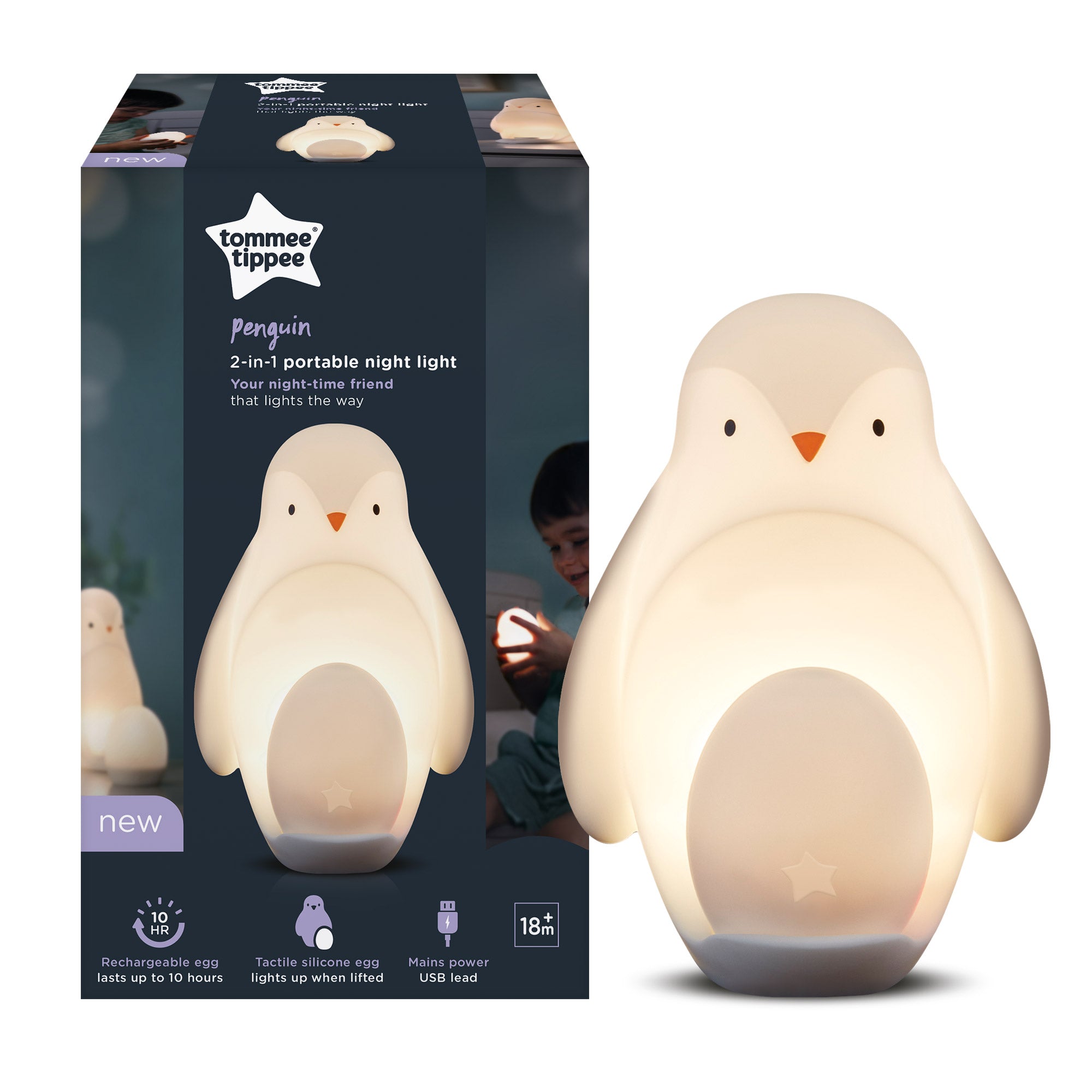 Penguin 2-in-1 Portable Night Light™